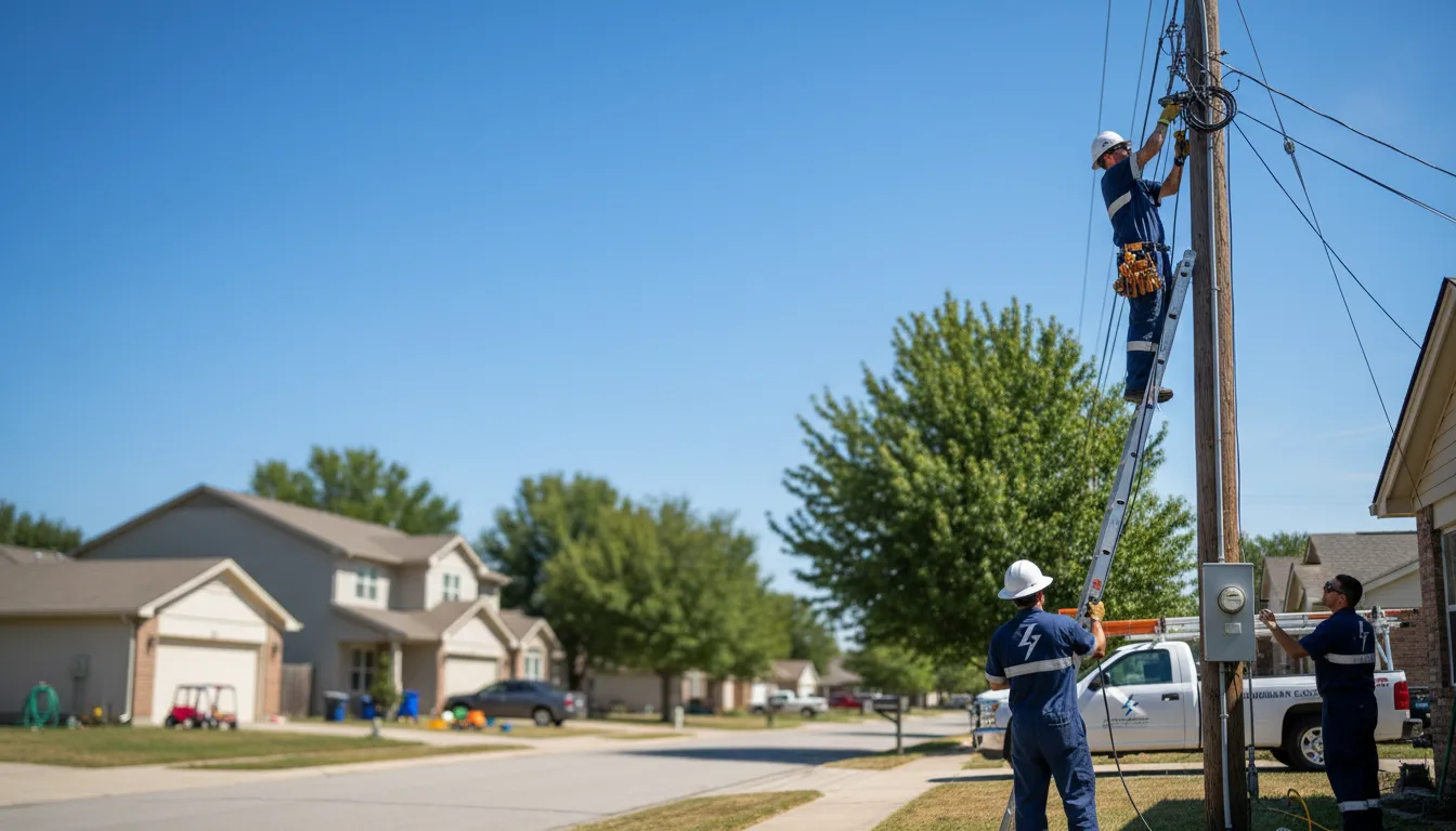 Residential electrician providing installation services in Waldron, KS